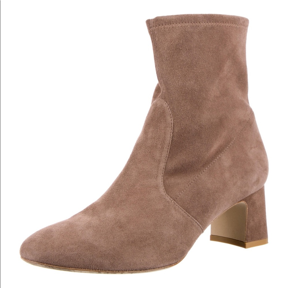 Stuart Weitzman beige sock boots